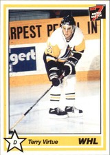 1990-91 7th Inning Sketch WHL #107 Terry Virtue