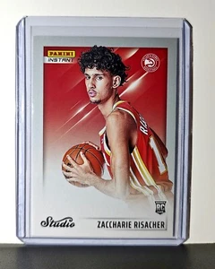 Zaccharie Risacher 2024-25 Panini NBA Studio #23 Rookie Card Atlanta Hawks 1/275 - Foto 1 di 2