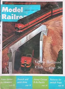 Model Railroader Magazine August 1966 Jersey Central G-4s Pacific, Valey RR Club - Picture 1 of 2