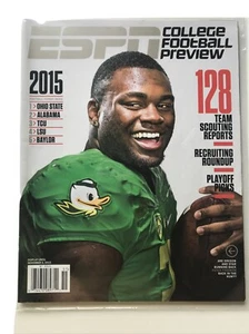 2015 ESPN MAGAZINE COLLEGE FOOTBALL PREVIEW OREGON DUCKS ROYCE FREEMAN COVER - Picture 1 of 12