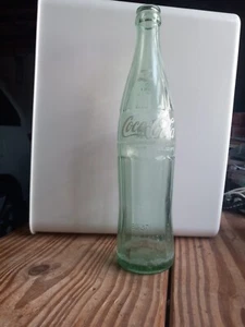 Vintage 1980s 16 oz. Coca Cola Bottle - Green Glass - Picture 1 of 1