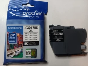NEW Opened Package Brother LC3017BK XL High-Yield Ink 550 Page-Yield Black - Picture 1 of 6