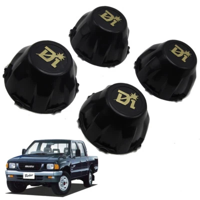 For Isuzu Tfr Kbz Pickup 1992 1993 94 Wheel Center Cap Cover Trim Black 4 Pc - Image 1 of 4