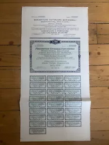 1 x MANUFACTURE COTONIERE MERIDIONALI ( NAPOLI ITALIE) 1918 (H2) - Bild 1 von 1