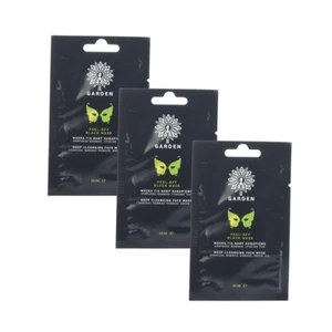 3x Garden Peel Off Black Cleansing Mask Green Tea - FREE Shipping - Picture 1 of 2