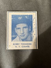 1948 R346 Blue Tint Bobby Thomson N.Y. Giants NNO Rookie Card