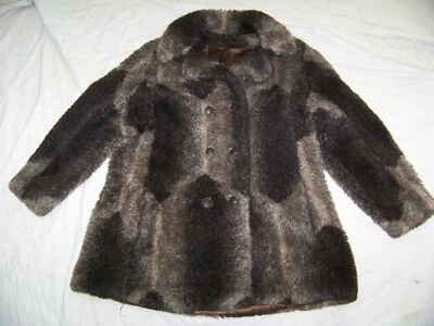 Vintage Borglura Faux Fur Double Breasted Coat - Tailored by Dubrowsky & Joseph - Image 1 of 4