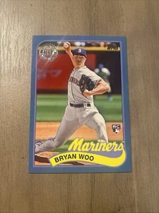 2024 Topps Bryan Woo RC Blue Parallel 35th Anniversary Seattle Mariners - Foto 1 di 2