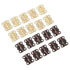 10/30/50pcs Hinges 2 Color for Cabinet Drawer Jewelry Box Toolbox DIY 16*13mm