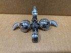 Rare Transforming Chromed Meteor Robot TS 307B Metal Hawk Similar MC16 By Takara