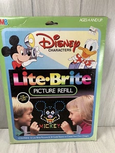 Vtg. Lite Brite DISNEY CHARACTERS Refill SEALED Mickey Donald Bambi Snow White - Picture 1 of 10