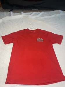 Vintage 1990’s Men’s Graphic T Shirt Jolly Rancher Racing L Wears Like Med. Red - Picture 1 of 12