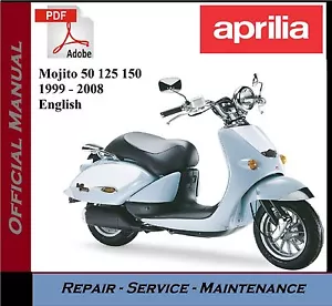 Aprilia Mojito 50 125 150 1999 - 2008 Werkstatt Service Reparatur Handbuch auf CD - Bild 1 von 1