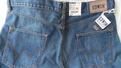 Edwin ED-55 Compact Indigo Non-Selvedge Jeans 34W-37W X 33.5L - 34L - Image 1 of 4