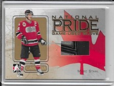 2006-07 Heroes and Prospects Marc Staal National Pride Glove Gold # NP-21