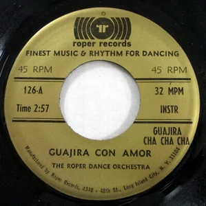ROPER DANCE ORCHESTRA 45 Bossa Nova Stomp Guajira Con Amor MINT- latin Bs 171 - Imagen 1 de 2