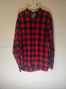 NWT St John Bay Buffalo Plaid Long Sleeve Button Down Super Soft Flannel XL - Picture 1 of 24