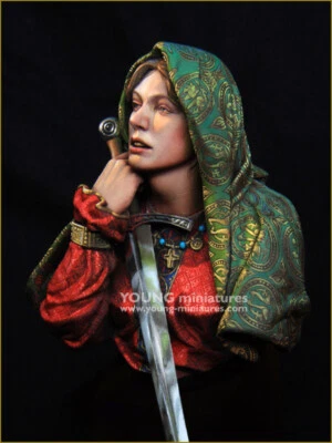Mujer Medieval, Miniaturas Jóvenes, Kit Busto Resina 1/10, Nuevo en Caja, Kit YH1871 Foto 1 de 4