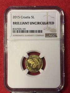 2015 Croatia 5L -NGC Brilliant Uncirculated- - Picture 1 of 4
