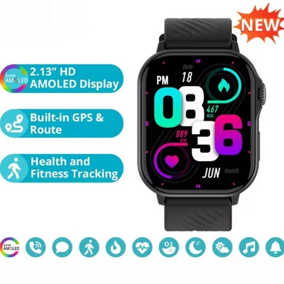 Military Smart Watch GPS Sports Fitness Tracker (Answer/Make Calls) Waterproof - Image 1 of 4