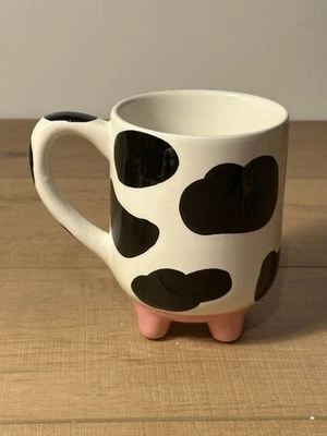 Boston Warehouse Udderly Cow Figura Taza Antideslizante Silicona Pies Taza 20oz Animal Foto 1 de 4