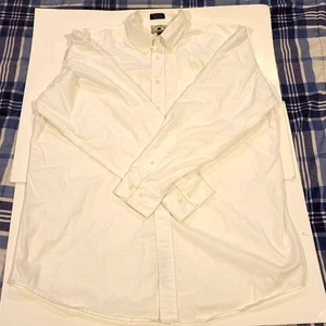 Cutter & Buck Mens XL / TG Dress Shirt Long Sleeve White 100% Cotton Tundra - Picture 1 of 12