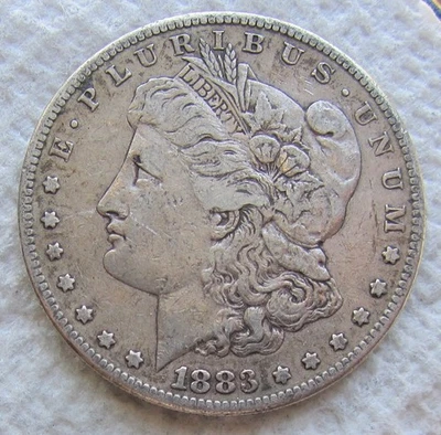 1883-S Morgan Silver Dollar Rare Key Date San Francisco Mint XF + - Image 1 of 4