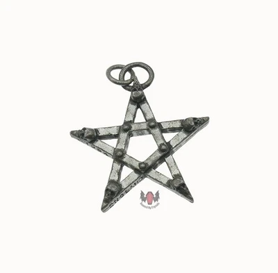 Alchemy Gothic Pentagram Major Pendant P148 1994 Skulls Goth Vintage Pewter - Изображение 1 из 4