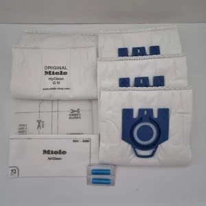 Miele Dust Bags - Genuine GN HyClean 3D Efficiency - Qty 4 - Authentic New Parts - Picture 1 of 5