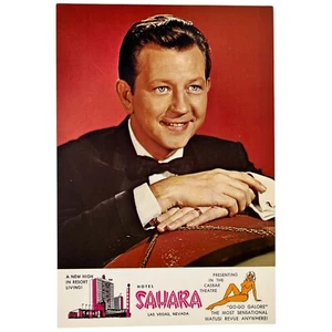 Antigua postal de casino de Las Vegas de los años 60 Harrah's Donald O'Connor Shari Lewis - Imagen 1 de 3