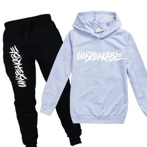 Niños Niños INDESCRIPTIBLE Chándal Sudadera con Capucha Top Pantalones Trajes Youtuber Sudadera - Imagen 1 de 22