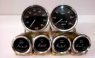 Smiths Electrical Temp+ Oil+ Volt+ Fuel+ Speedo+ Tachometer 100 mm B/C - Image 1 of 4