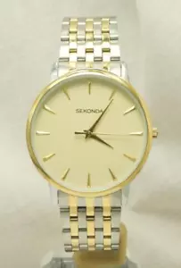 Sekonda 1339 Gents Quartz Analogue Two Tone Stainless Steel 30m Watch RRP £79.99 - Picture 1 of 7