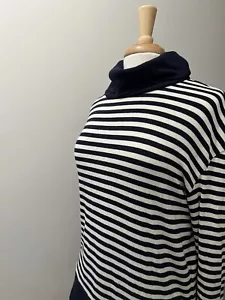 Gap Cowl Nackenstreifenpullover marineweiß klein - Bild 1 von 6
