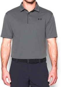 Under Armour Men's Tech Golf Polo, Gray, M - Picture 1 of 1