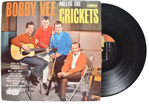 BOBBY VEE MEETS THE CRICKETS MONO VINYL LP RECORD LRP 3228 ROCK 1963 VELLINE - Picture 1 of 5