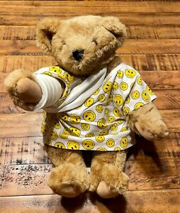 Vermont Teddy Bear with Arm Cast "Get Well " Hospital Gown "Tough Break"