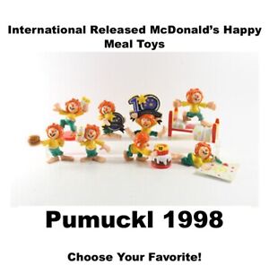 McDonald's 1998 Vintage Pumuckl Intl Happy Meal 10th Anniversary Figures!