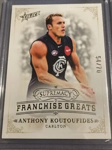 2024 Select Supremacy FG6 Franchise Greats Anthony Koutoufides 54/70 - Imagen 1 de 3