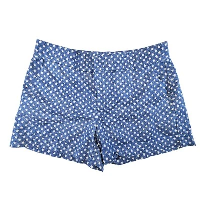 Pantalones Cortos American Living Mujer 32x4 Estrellas Azules 4 Julio Festival Vaquera Western Foto 1 de 4