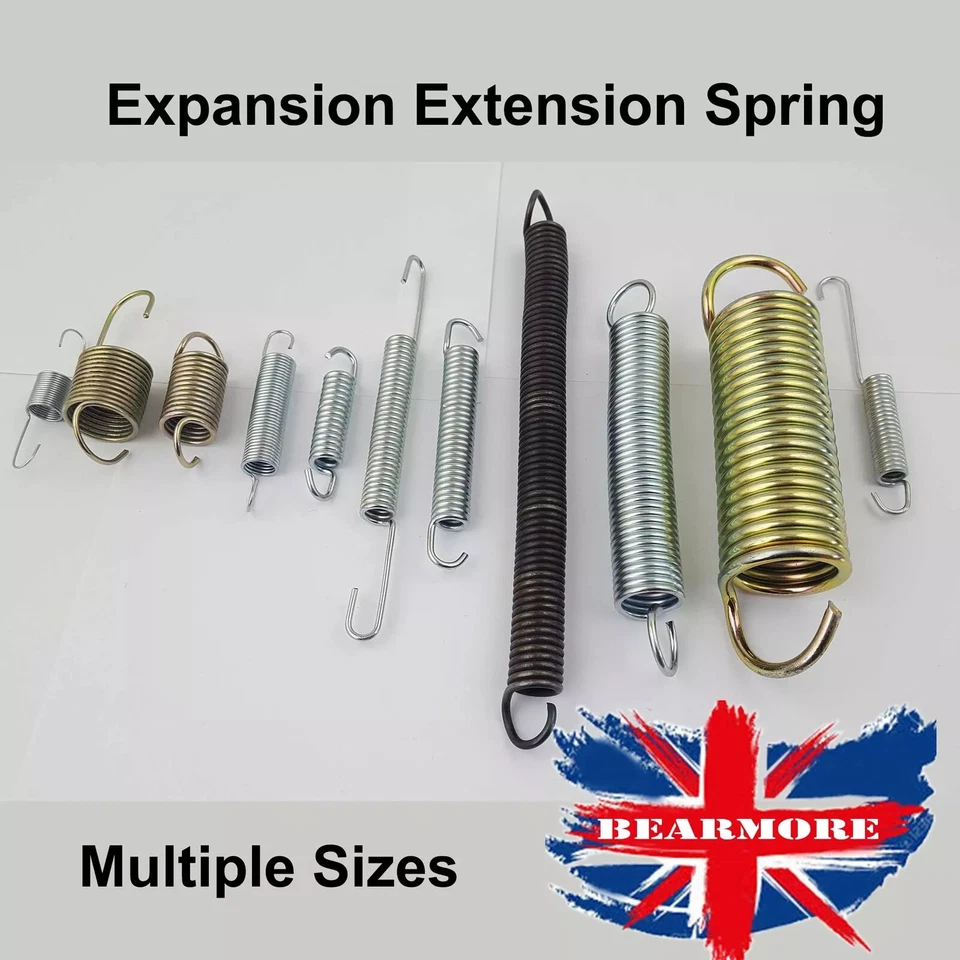 BEARMORE Expansion Extension Spring Expanding Extending Tension Metal working Hook End