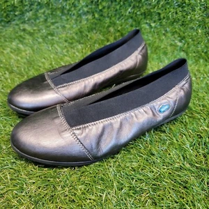 Ballerine Cloud Donna Calabria Elastiche Skimmer Grigio Metallizzato 39/8-8,5 US - Foto 1 di 15
