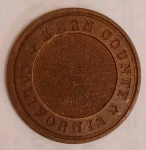vintage Kern County California Brass Stamping With Flat Back - Picture 1 of 3