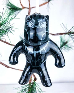 Marvel Hallmark Black Panther Weihnachtsschmuck Decoupage 4 x 3-1/2 Neu mit Etikett - Bild 1 von 3
