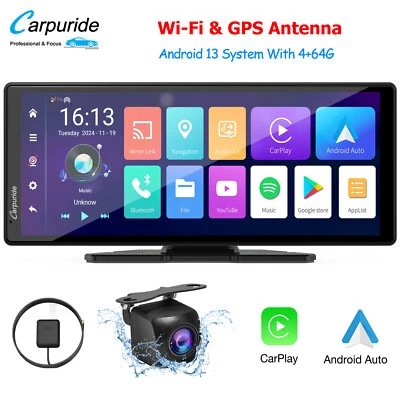 CARPURIDE W903Pro Wireless Apple Carplay Android Auto APP Install GPS Navigation - Image 1 of 4