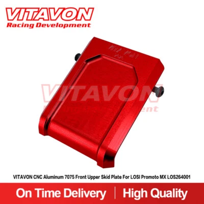 Vitavon CNC Aluminum 7075 Front Upper Skid Plate For LOSI Promoto MX LOS264001 - Image 1 of 4