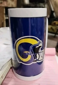 Vintage 1976 LA RAMS NFL Thermo-Serv Insulated Coffee Mug USA Made Rare - Picture 1 of 2