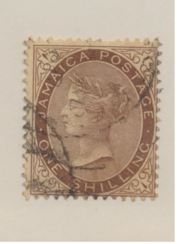 Jamaica Stamp Scott #28, Used, Hinge Remnant Cover