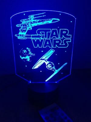 Светодиодная неоновая световая вывеска Star Wars на заказ отдельно стоящая мужская пещера игровая комната - Изображение 1 из 4