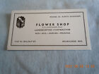 Vintage Milwaukee Flower Shop Ink Blotter-Iconic Delivery Boy Image-Unused